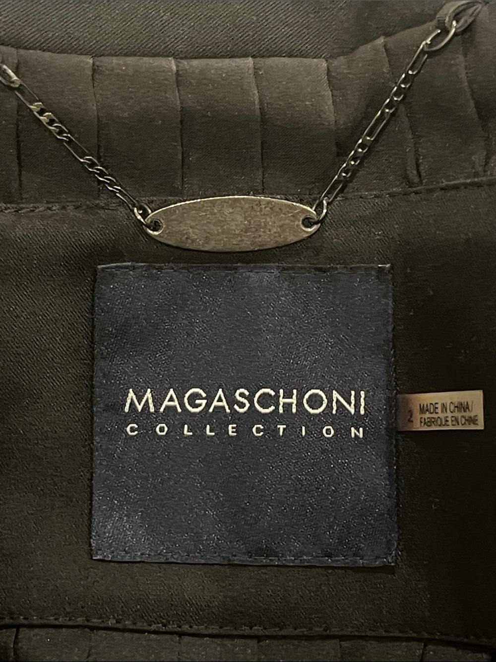 Magaschoni Collection Pantsuit Black Peplum Blazer & Pants Tailored Size 2 Small - Picture 6 of 16